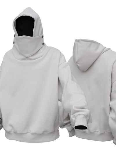 Men's Long Sleeve Hoodie with Mask - Damned Threads